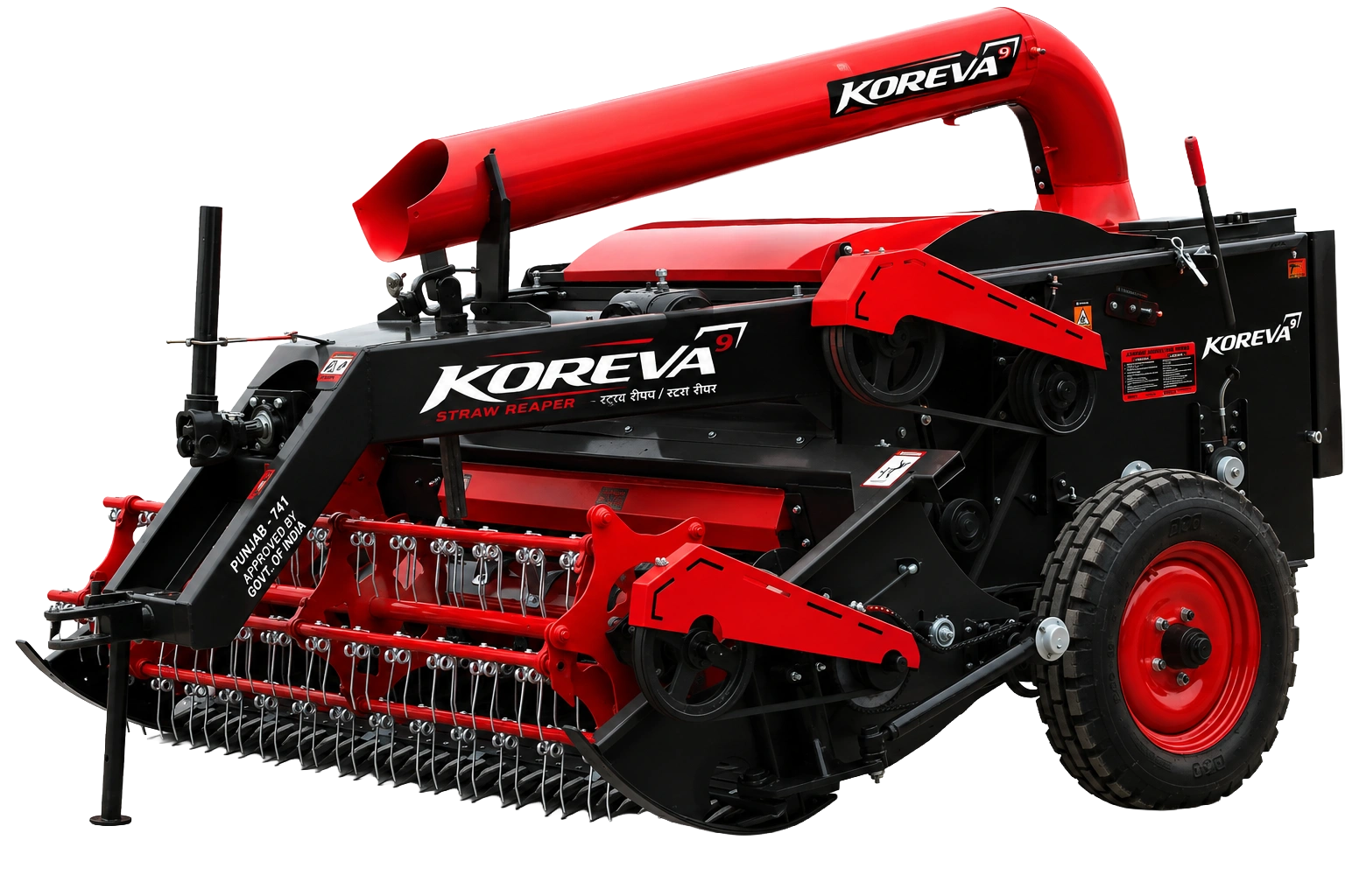 Koreva KOR-56 Heavy Duty Straw Reaper Field Implement